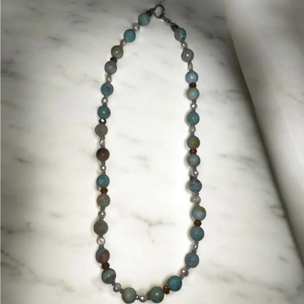 Elegant Jasper Beaded Necklace